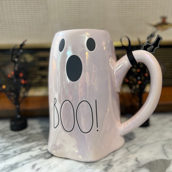 ✨NEW👻Rae Dunn 2024 Pink Iridescent Ghost Pitcher💖 - Picture 9 of 11